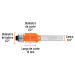 Broca para router, corte recto, 1/2" con balero, Truper