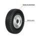 Rueda imponchable 8" para eje central, Truper