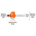 Broca para router, bocel cuarto, 1-1/8" con balero, Truper
