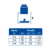 Regadera cuadrada ABS 6" acabado cromo con brazo, Foset