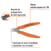 Pinza 5" de corte para electrónica, Truper Expert