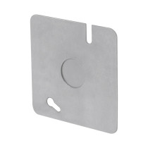 Tapa de 3" x 3" para caja cuadrada económica, Volteck