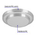 Luminario LED 18 W plafón decorativo metálico luz día, Basic