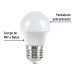 Lámpara LED tipo bulbo G45 3 W luz cálida, caja, Volteck