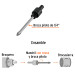 Mandril para brocasierra diamante con rosca 3/8", Truper