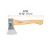 Hacha europea, 800 g, mango hickory 15", Truper