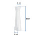 Pedestal cerámico para lavabo, blanco, Foset