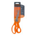 Tijera 8" multiusos de acero inoxidable, cuchillas dentadas