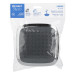 Regadera cuadrada plato ancho 6" gris-cromo, sin brazo,Foset