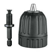 Broquero cierre rápido 3/8" con adaptador Hex de 1/4"