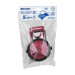Sapo 2" para WC, silicona, rojo, cadena inox, Foset