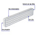 Lámpara de emergencia de 60 Leds 300 lm recargable, Volteck