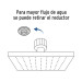 Regadera satín 10" plato cuadrado delgado sin brazo, Foset