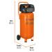 Compresor libre de aceite compacto 50L, 3HP 127V Truper