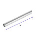 Tubo de acero de 3 m pared delgada, 1/2", Volteck