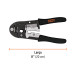 Pinza 8" ponchadora para cables RJ-45, 8 contactos, Truper