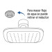 Regadera cuadrada plato ancho 8" brazo inox a muro, Foset