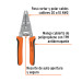 Pinza 6" pela cables 22 a 10 AWG, Truper