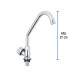 Llave individual para fregadero, ABS, cuello corto, Basic