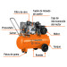 Compresor de aire, con banda, horizontal 60L 4HP 127V Truper