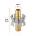 Reparador de aluminio 1/2", tipo garra para manguera