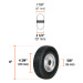 Rueda imponchable 8" para eje central, Truper