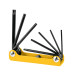 Juego de 8 llaves torx tipo navaja, cuerpo de lámina, Pretul