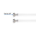 Manguera para lavadora, vinilo, 3/4" x 3/4", 1.8 m, Foset