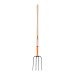 Bieldo para paja, 4 dientes, mgo largo 48", Truper