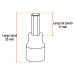 Juego de 7 dados cuadro 1/2" punta torx, Truper