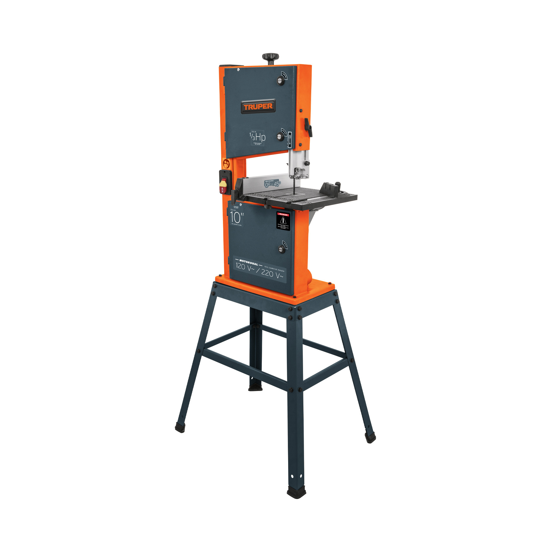 Sierra cinta 10", 1/3 HP (250 W), Truper