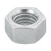 Blíster con 6 tuercas 1/2" hex de acero galvanizado, Fiero