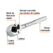 Matraca doble cuadros 3/8"y 1/2", Truper