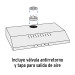 Campana extractora 75 cm, empotrable, negra, Foset