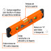 Nivel torpedo magnético de 9" con cuerpo de ABS, Truper