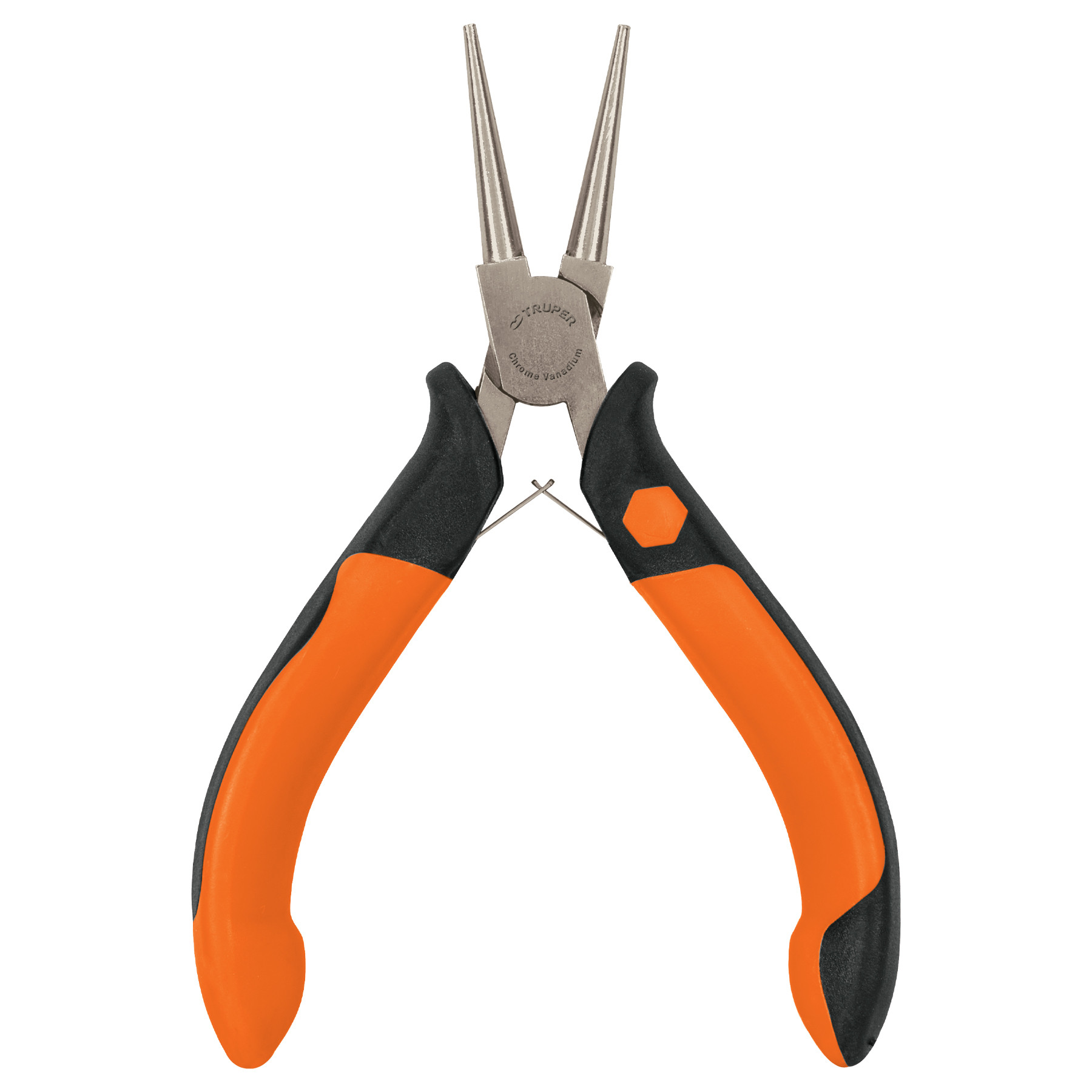 Mini pinza de punta redonda 5" mango Comfort Grip, Truper