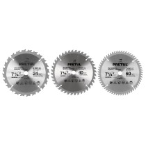 Disco sierras diámetro 7 1/4", centro 5/8", para madera, Pretul