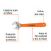 Llave ajustable (perico) 15" cromada mango de PVC, Truper