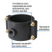 Abrazadera para toma domiciliaria PP 4" x 1/2", Foset