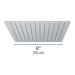 Regadera cromo 12" plato cuadrado delgado sin brazo, Foset