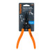 Pinza punta recta 7" para abrir anillos, mango de PVC