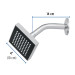 Regadera cuadrada ABS 4" acabado cromo con brazo, Foset
