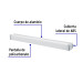 Arbotante decorativo de LED para baño, tipo barra