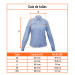 Camisas azules manga larga, para dama