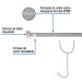 Manguera "T" lavabo/fregadero, vinilo, 1/2"x1/2"x1/2", 55cm