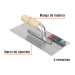 Llana 11" dentado triangular, 6 remaches, mgo madera, Truper