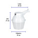 Luminario suburbano de ABS 65 W sensor de luz, sin lámpara