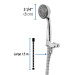 Regadera de teléfono 3-1/4" con soporte, Foset