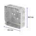 Caja cuadrada 4" x 4" reforzada, Volteck