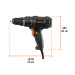 Taladro atornillador 3/8" 400 W, Industrial, Truper